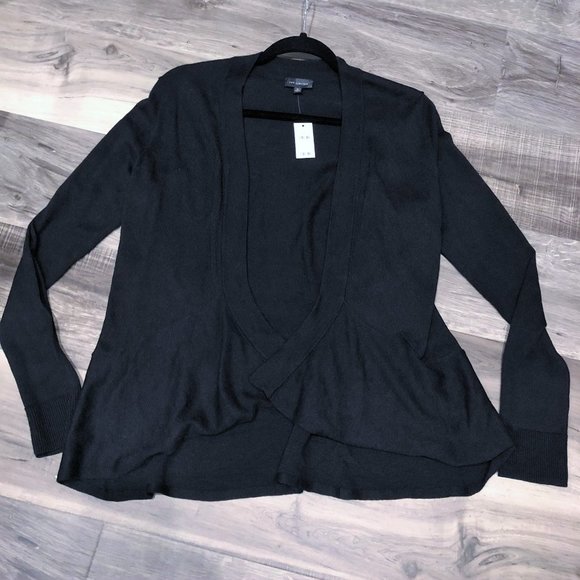 "SOLD" - Black Cardigan Sweater - Picture 1 of 4